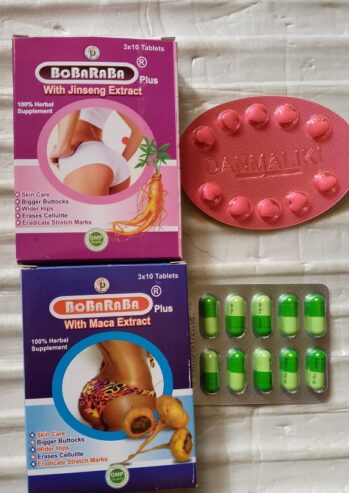 Bobaraba Plus Tablet with Jinseng Extract for Butt Beast Enlargement