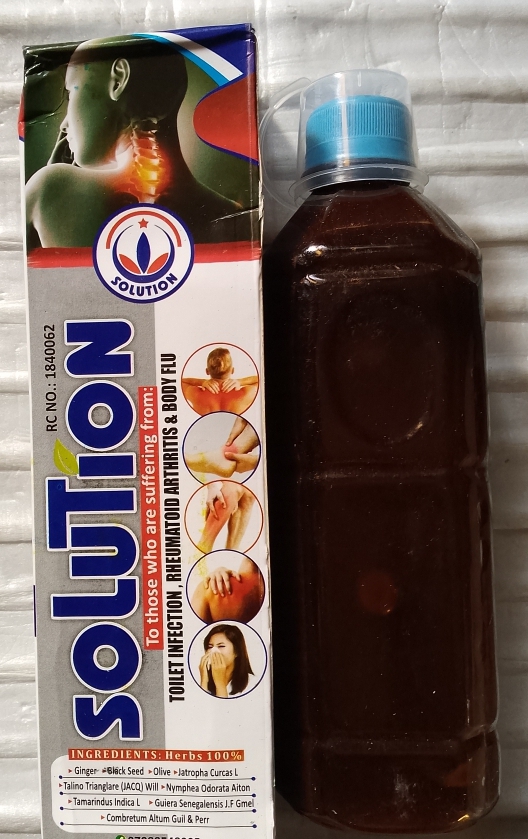 Solution Drink for Infection, Rheumatoid, Arthritis and Body Flu