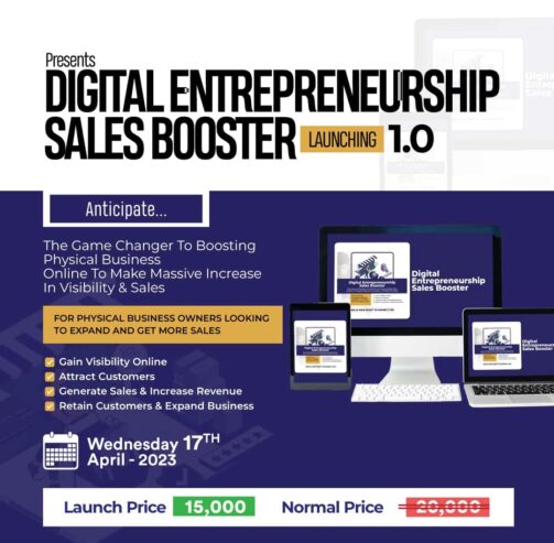 Digital Entrepreneurship Sales Booster