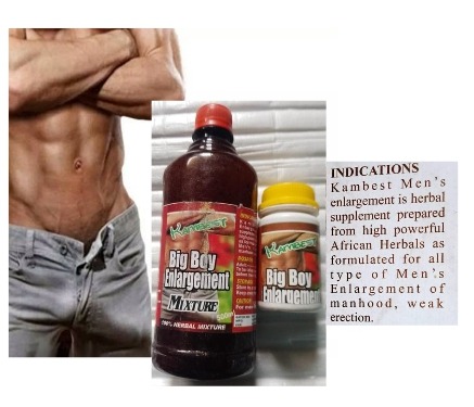 Kambest Big Boy Enlargement Syrup+Capsule for Penis Enlargement