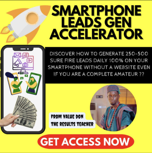 Smartphone Lead Generation Accelerator By Samson Egbums