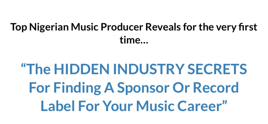 How to Get Sponsors for Your Music in One Month or Less By Moses Stephen