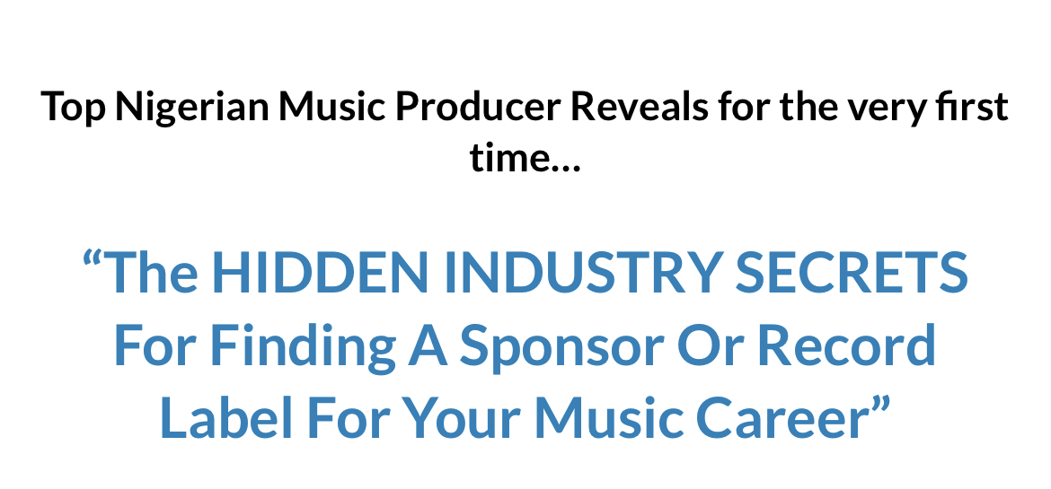 How to Get Sponsors for Your Music in One Month or Less By Moses Stephen