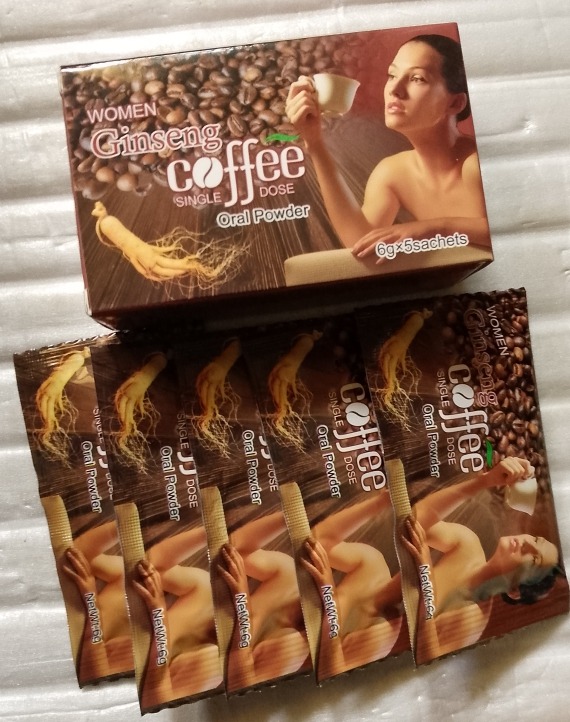Women Ginseng Coffee Oral Powder Sex Enhancement and Libido Booster