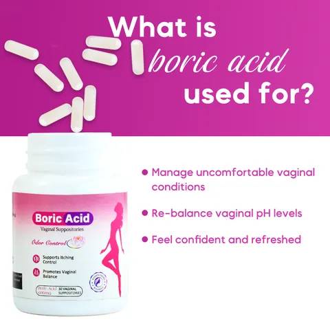 Boric Acid Vaginal Suppository Yoni Pops-30plills