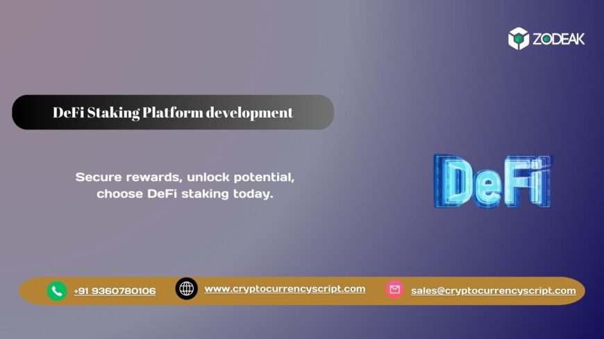 DeFi staking platform development company