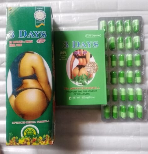 3 Days Herbal Hip Butt and Breast Enlargement Syrup