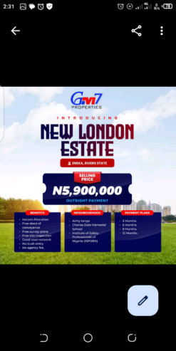 BUY LAND FROM GM7 PROPERTIES AND PAY SMALL SMALL WITHOUT STRESS